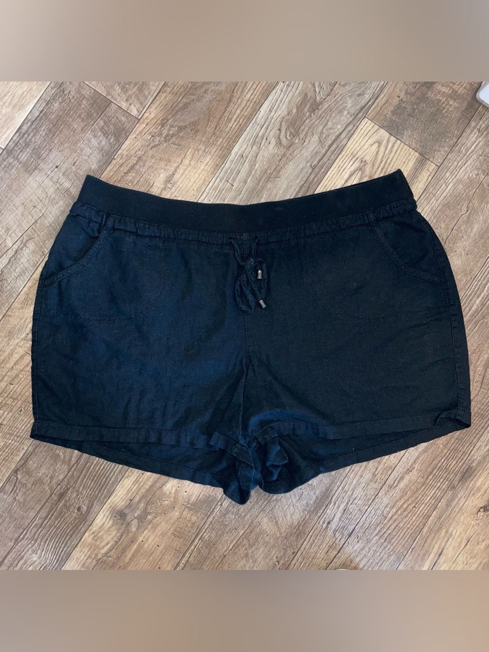 torrid Black Drawstring Knit Cargo Shorts